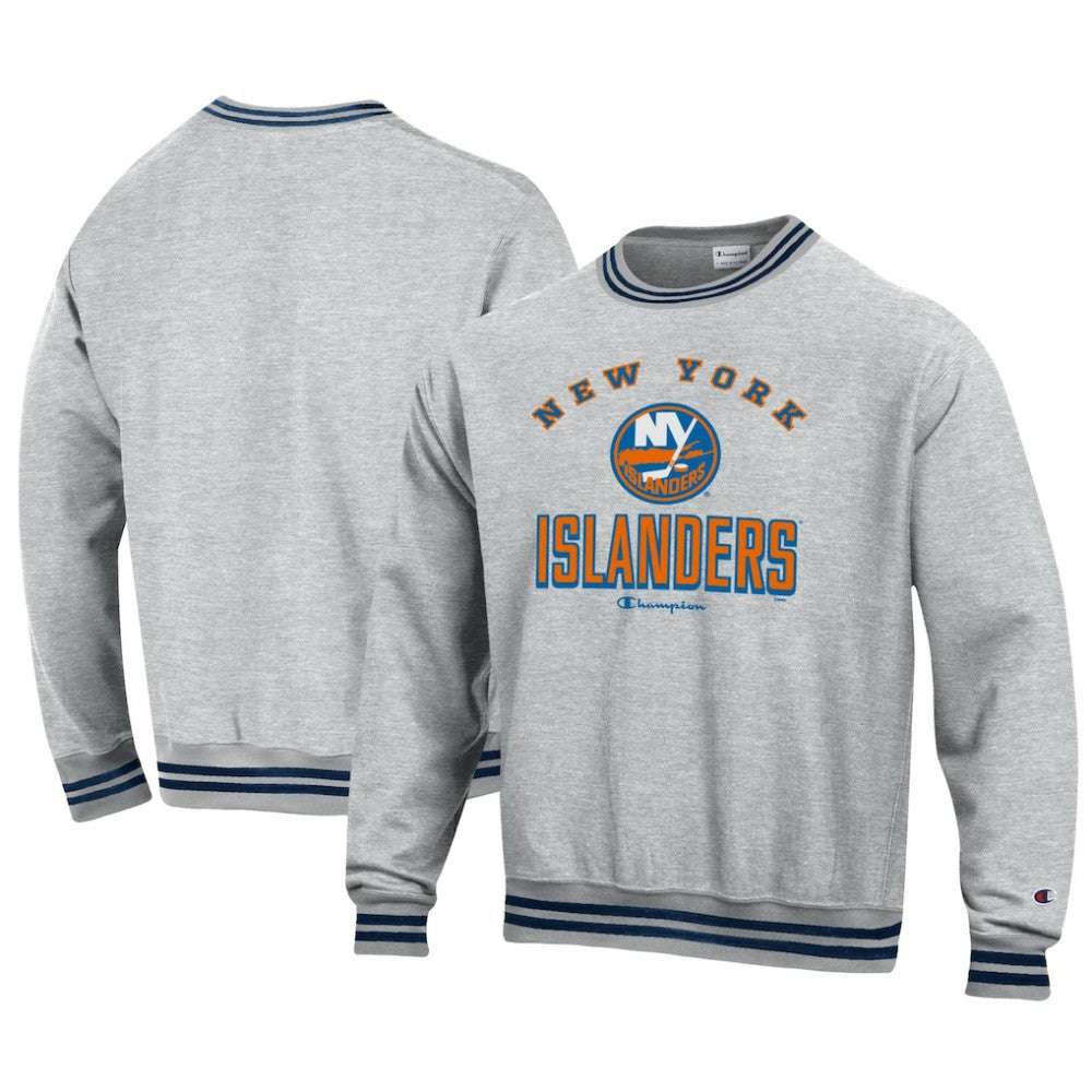 New York Islanders Champion Reverse Weave Yarn Dye Pullover Sweatshirt