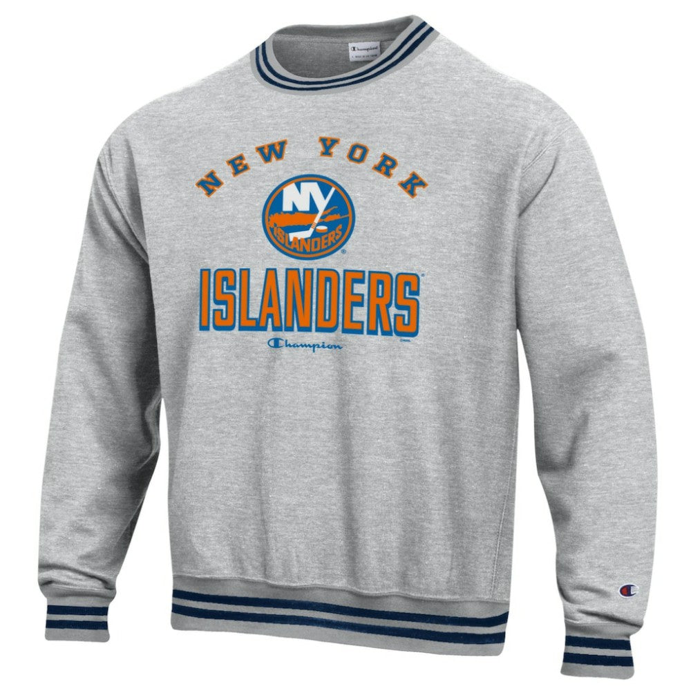 New York Islanders Champion Reverse Weave Yarn Dye Pullover Sweatshirt