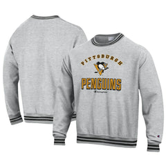 Pittsburgh Penguins Champion Reverse Weave Yarn Dye Pullover Sweatshirt