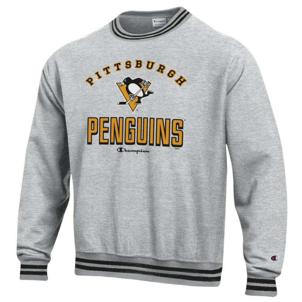 Pittsburgh Penguins Champion Reverse Weave Yarn Dye Pullover Sweatshirt