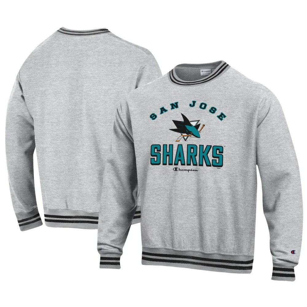 San Jose Sharks Champion Reverse Weave Yarn Dye Pullover Sweatshirt