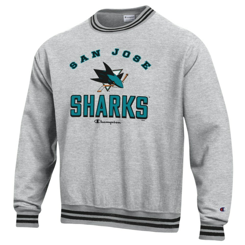 San Jose Sharks Champion Reverse Weave Yarn Dye Pullover Sweatshirt