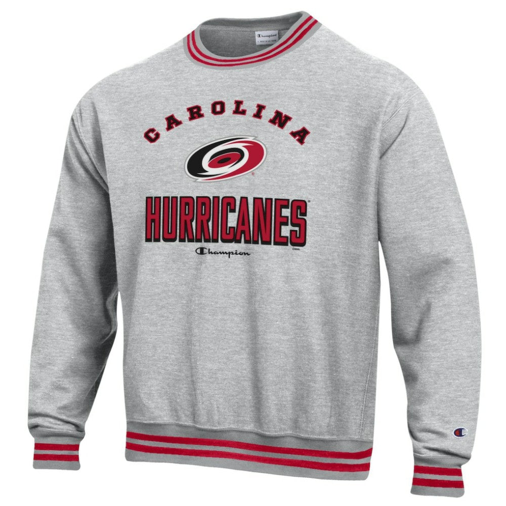 Carolina Hurricanes Champion Reverse Weave Yarn Dye Pullover Sweatshirt