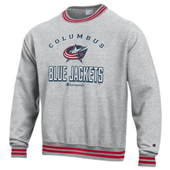 Columbus Blue Jackets Champion Reverse Weave Yarn Dye Pullover Sweatshirt
