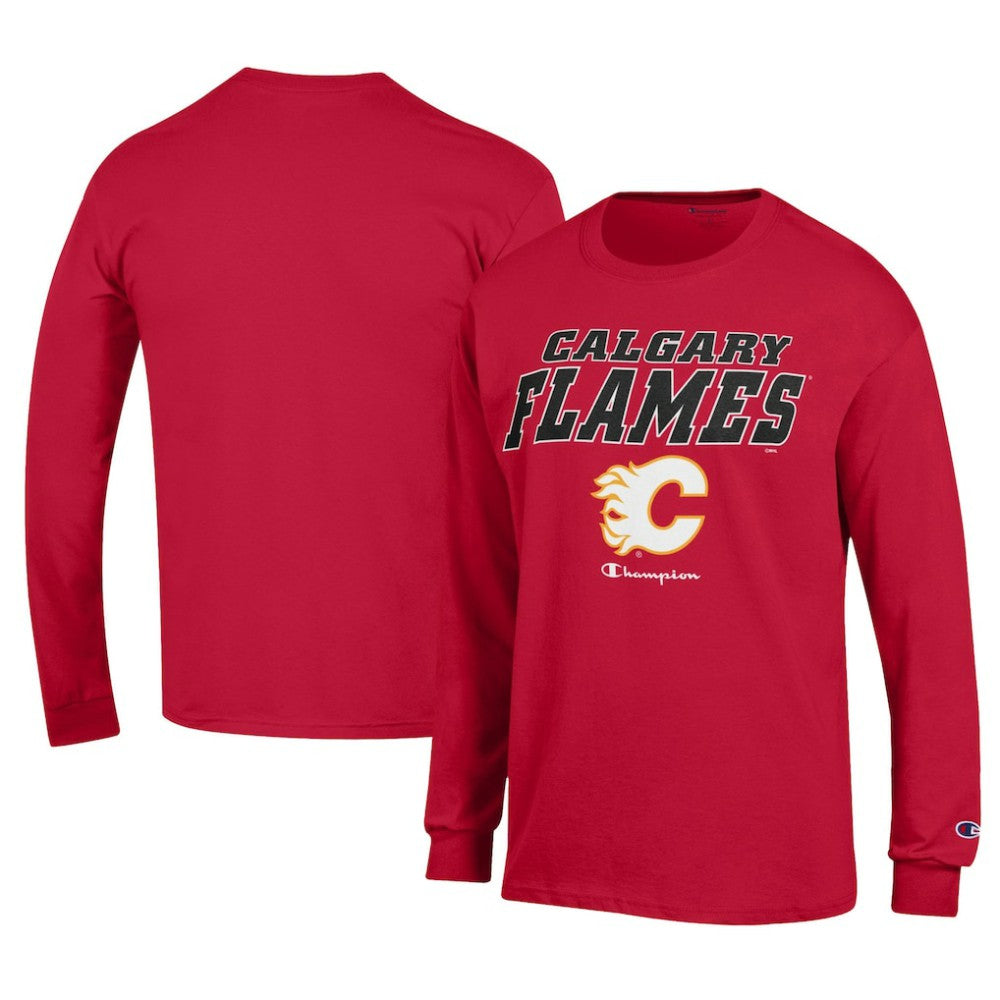 Calgary Flames Champion Long-Sleeve Jersey T-Shirt