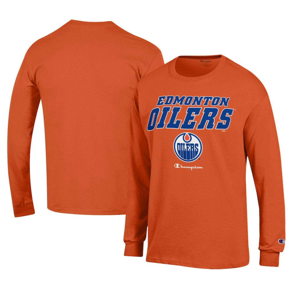 Edmonton Oilers Champion Long-Sleeve Jersey T-Shirt