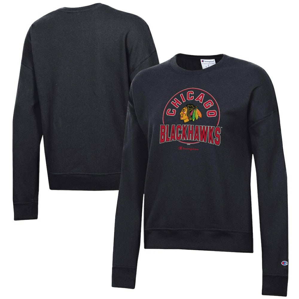 Chicago Blackhawks Champion Women's Powerblend Pullover Sweatshirt