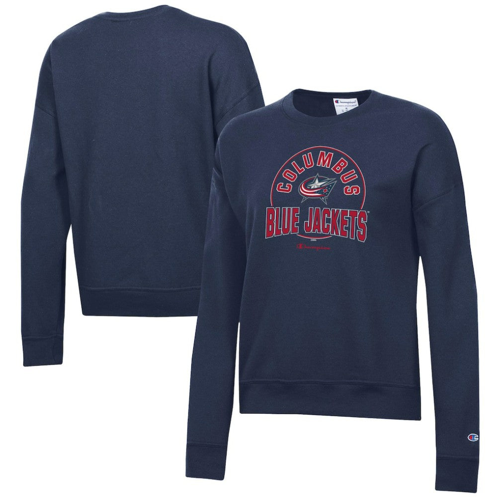 Columbus Blue Jackets Champion Women's Powerblend Pullover Sweatshirt