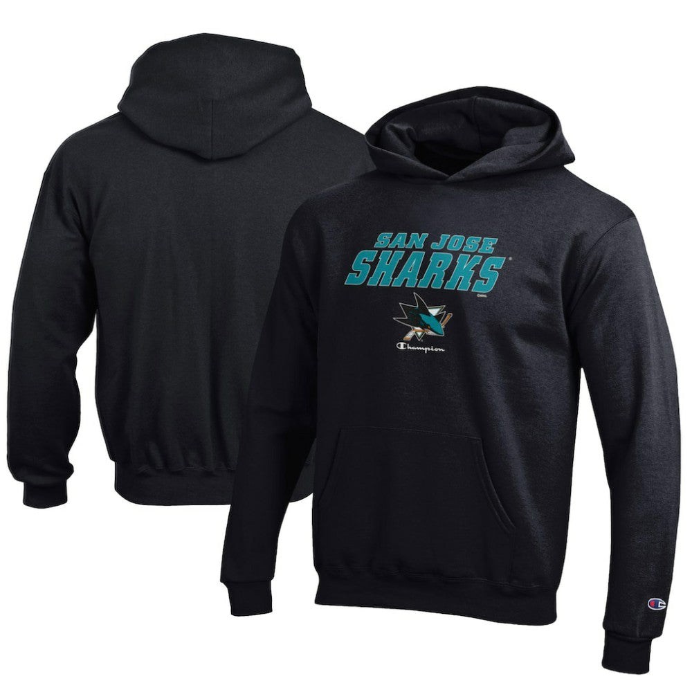 San Jose Sharks Champion Youth Eco Powerblend Pullover Hoodie