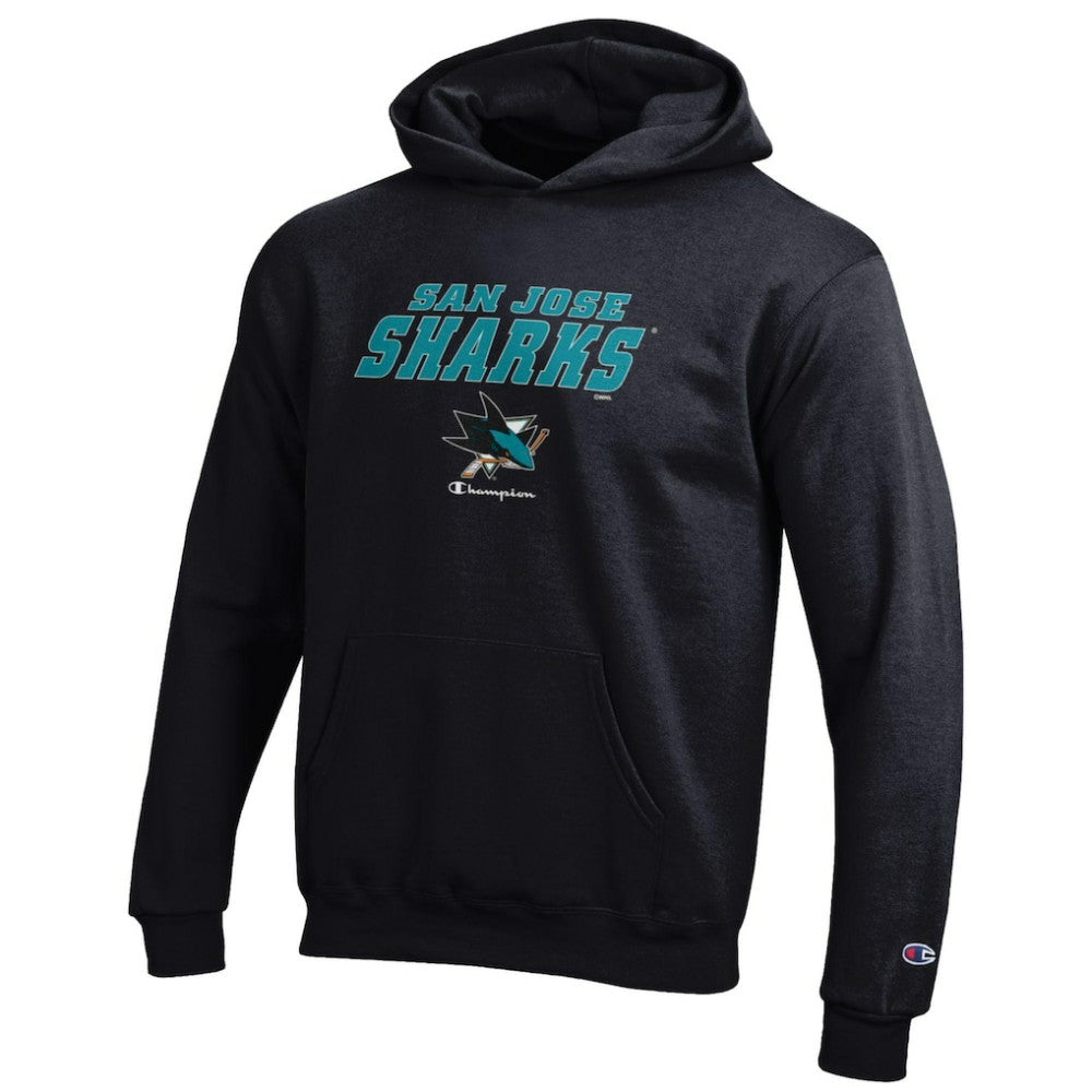 San Jose Sharks Champion Youth Eco Powerblend Pullover Hoodie