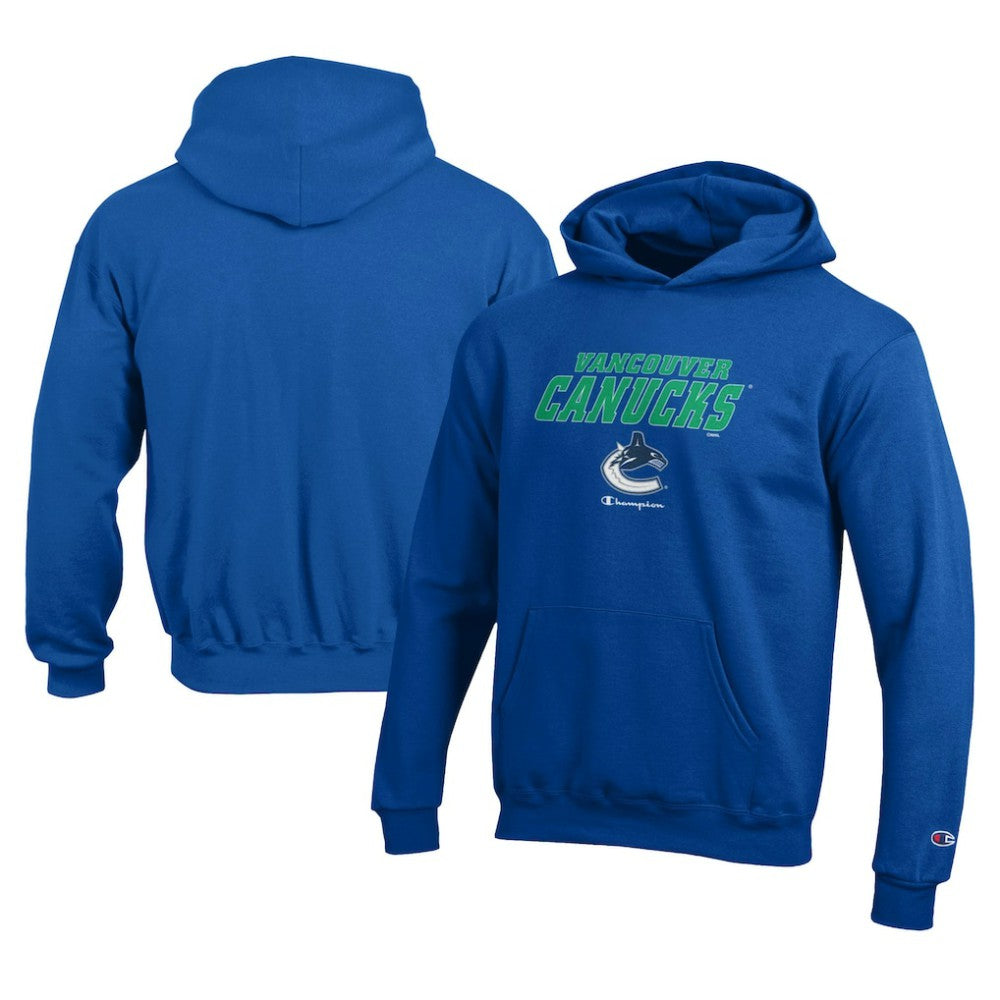 Vancouver Canucks Champion Youth Eco Powerblend Pullover Hoodie
