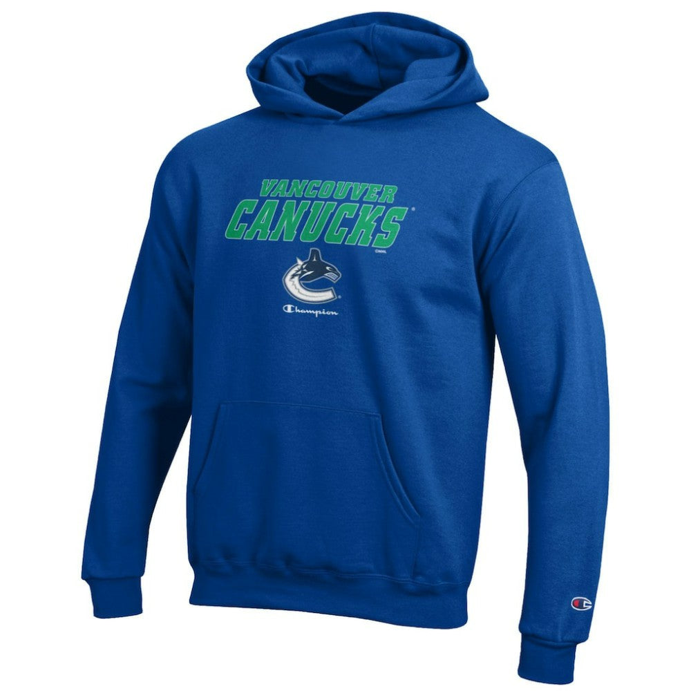Vancouver Canucks Champion Youth Eco Powerblend Pullover Hoodie