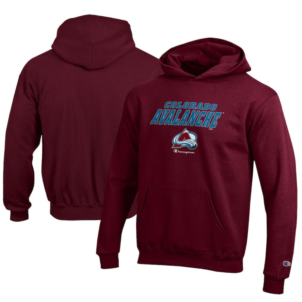 Colorado Avalanche Champion Youth Eco Powerblend Pullover Hoodie