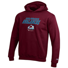 Colorado Avalanche Champion Youth Eco Powerblend Pullover Hoodie
