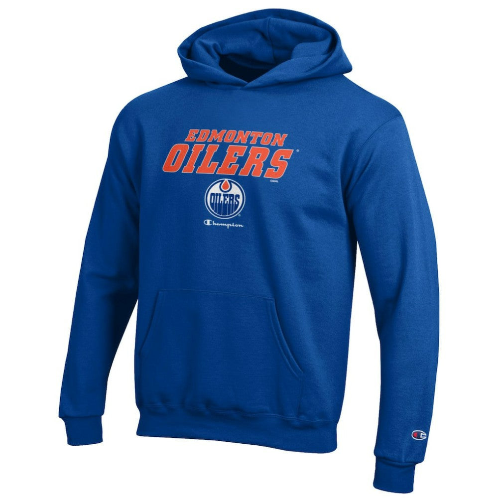 Edmonton Oilers Champion Youth Eco Powerblend Pullover Hoodie