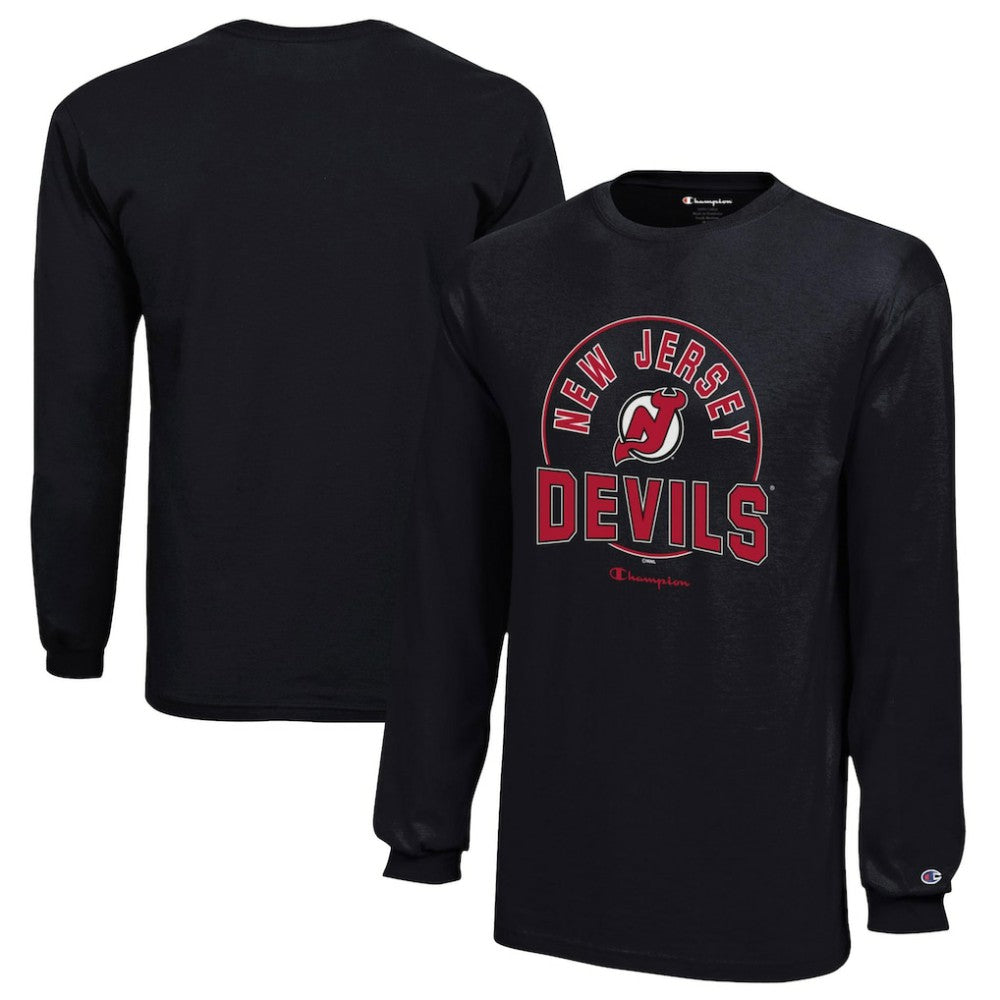 New Jersey Devils Champion Youth Long-Sleeve Jersey T-Shirt