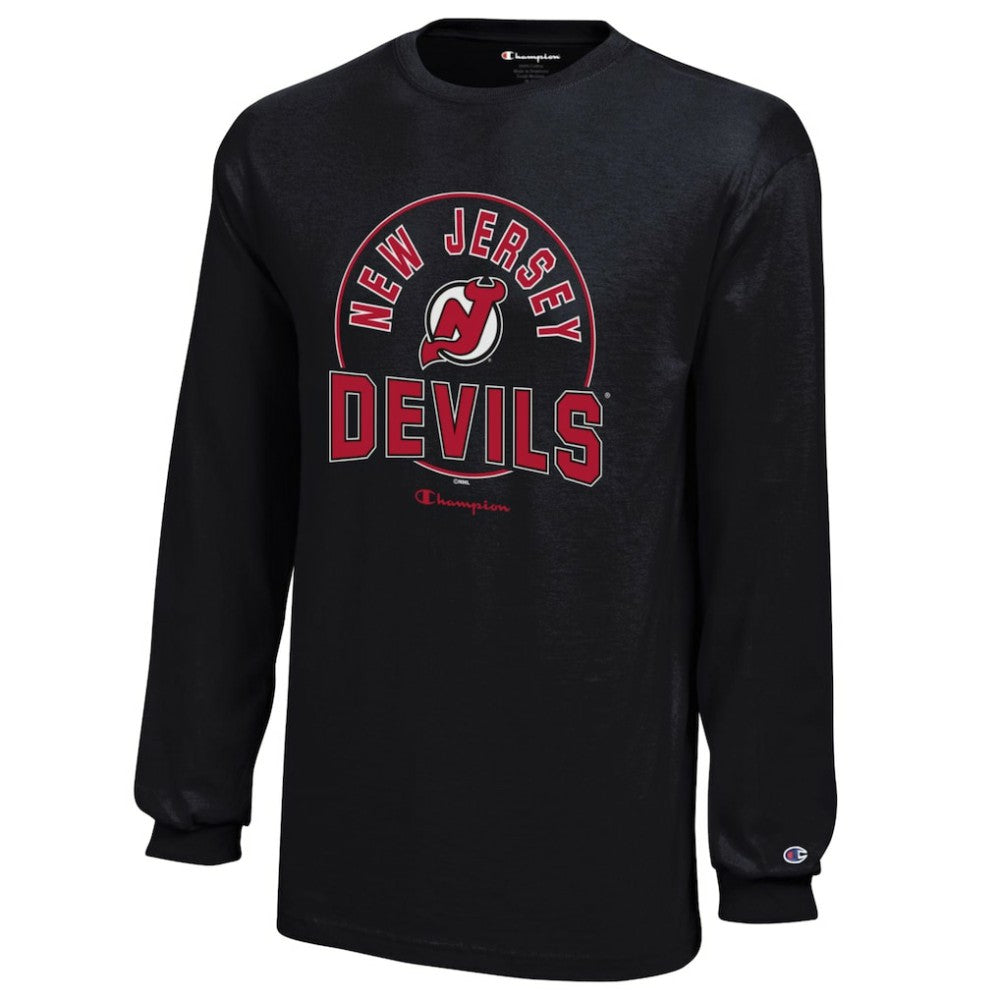 New Jersey Devils Champion Youth Long-Sleeve Jersey T-Shirt