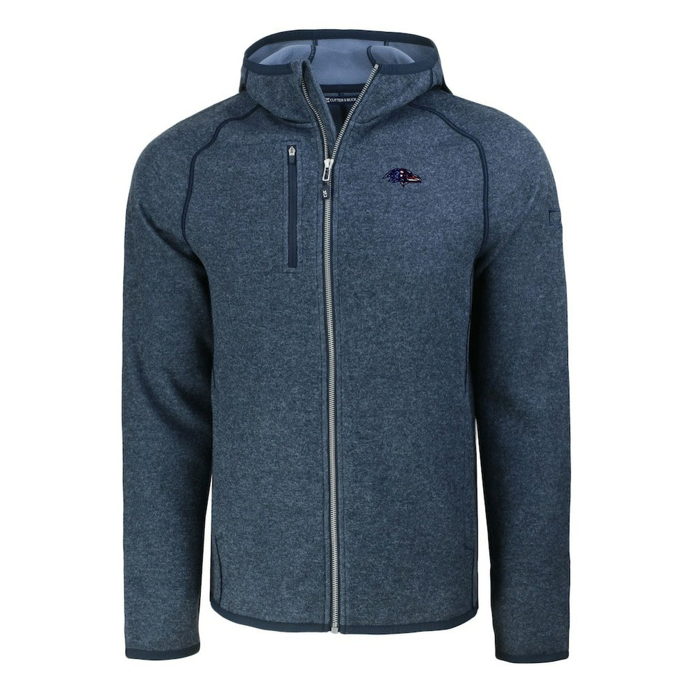 NFL Baltimore Ravens Cutter & Buck Americana Mainsail Full-Zip Hooded Jacket