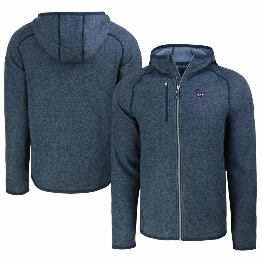 NFL Houston Texans Cutter & Buck Americana Mainsail Full-Zip Hooded Jacket