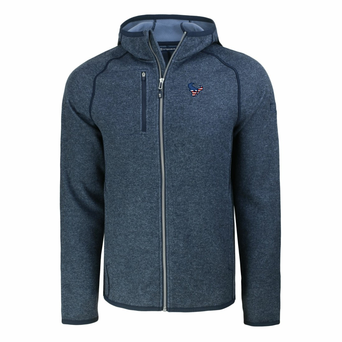 NFL Houston Texans Cutter & Buck Americana Mainsail Full-Zip Hooded Jacket