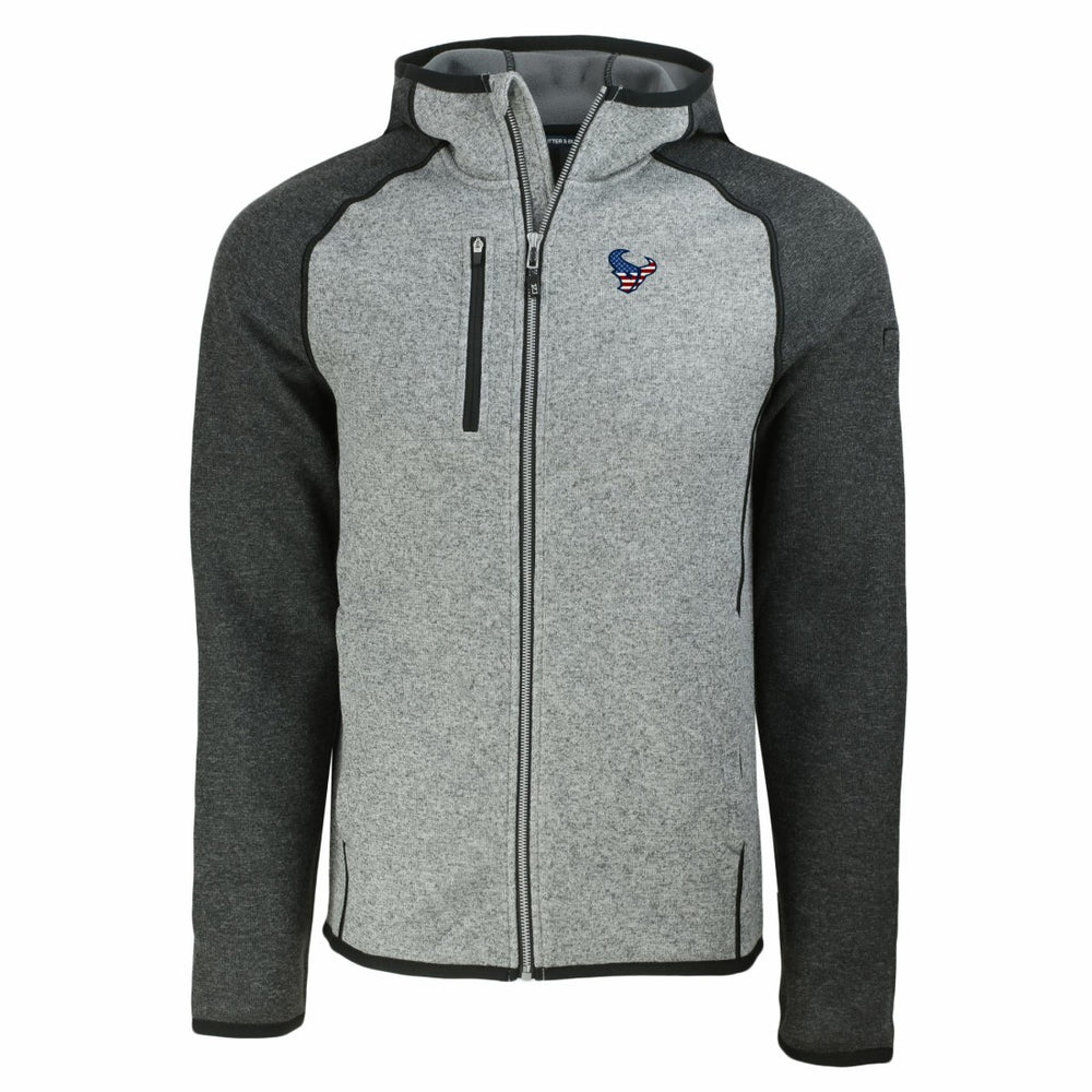 NFL Houston Texans Cutter & Buck Americana Mainsail Full-Zip Hooded Jacket