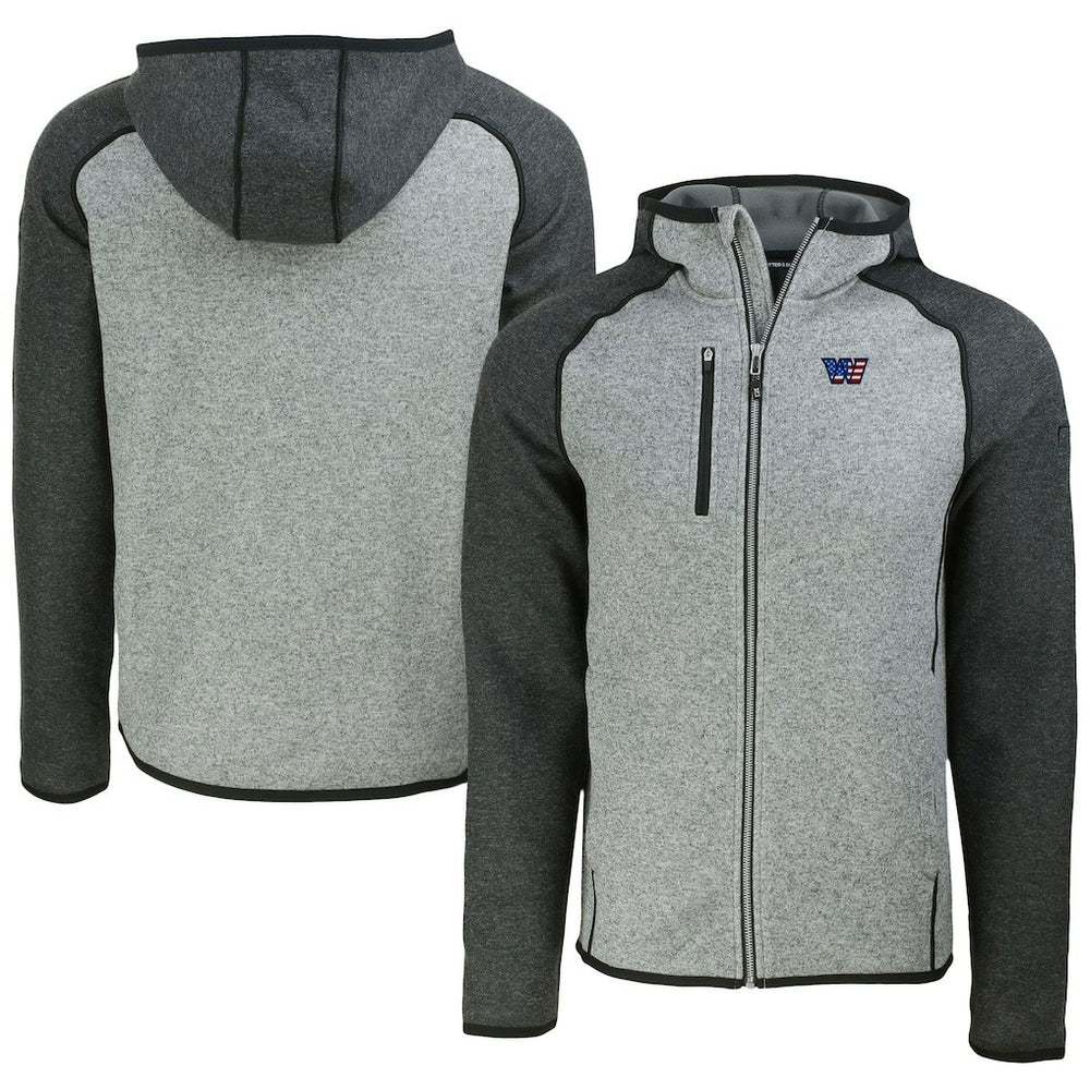 NFL Washington Commanders Cutter & Buck Americana Mainsail Full-Zip Hooded Jacket