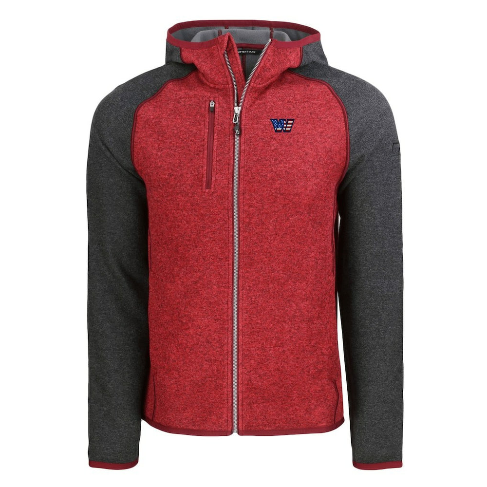 NFL Washington Commanders Cutter & Buck Americana Mainsail Full-Zip Hooded Jacket