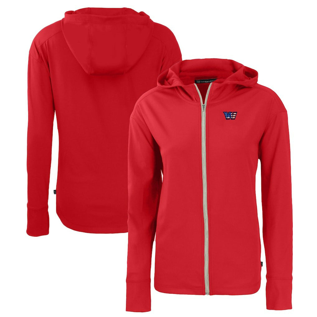 NFL Washington Commanders Cutter & Buck Women's Daybreak Eco Recycled Full-Zip Hoodie
