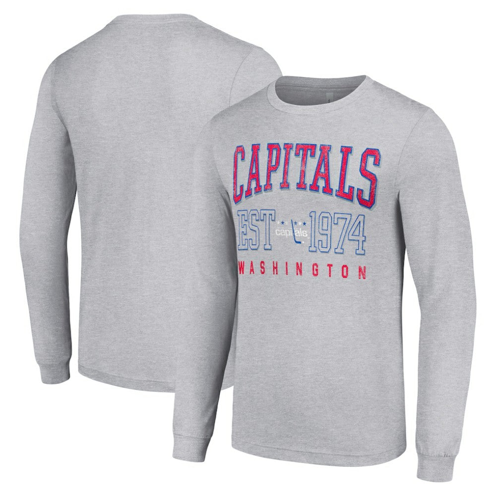 Washington Capitals Starter Retro Graphic Long Sleeve Crew T-Shirt