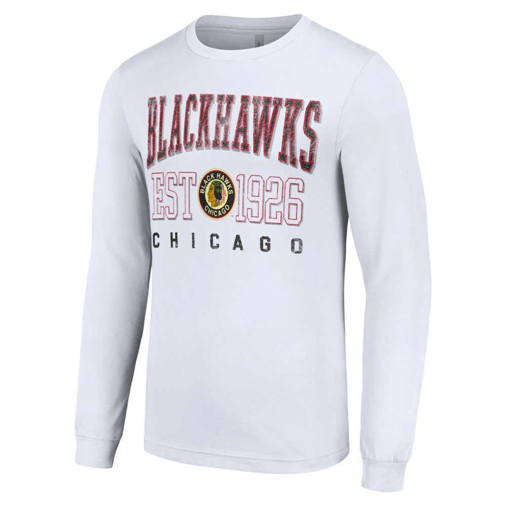 Chicago Blackhawks Starter Retro Graphic Long Sleeve Crew T-Shirt
