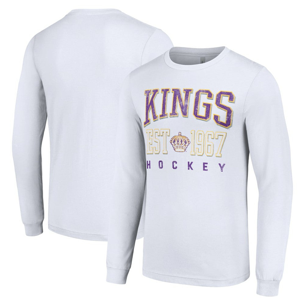 Los Angeles Kings Starter Retro Graphic Long Sleeve Crew T-Shirt