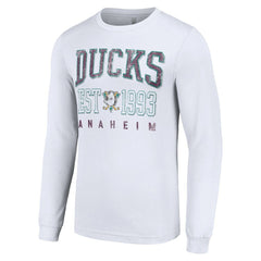 Anaheim Ducks Starter Retro Graphic Long Sleeve Crew T-Shirt