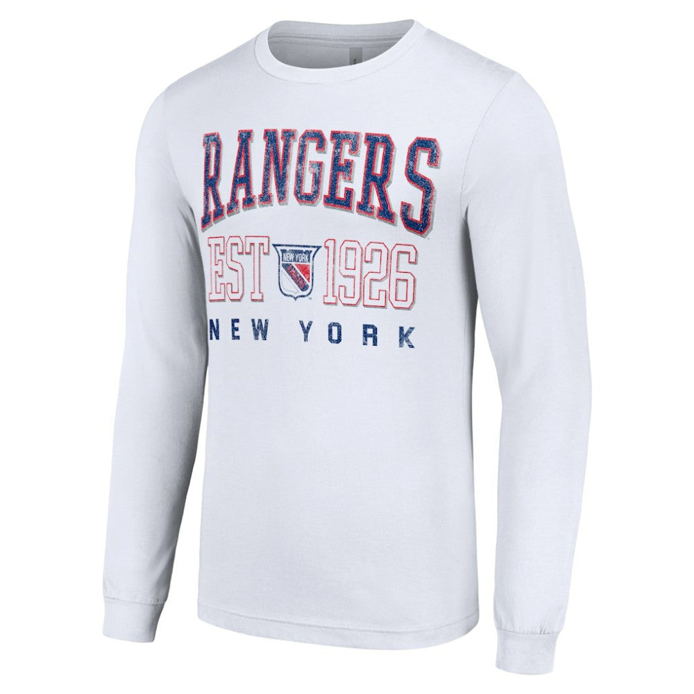New York Rangers Starter Retro Graphic Long Sleeve Crew T-Shirt