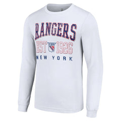 New York Rangers Starter Retro Graphic Long Sleeve Crew T-Shirt