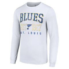 St. Louis Blues Starter Retro Graphic Long Sleeve Crew T-Shirt