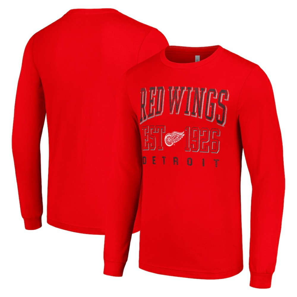 Detroit Red Wings Starter Retro Graphic Long Sleeve Crew T-Shirt