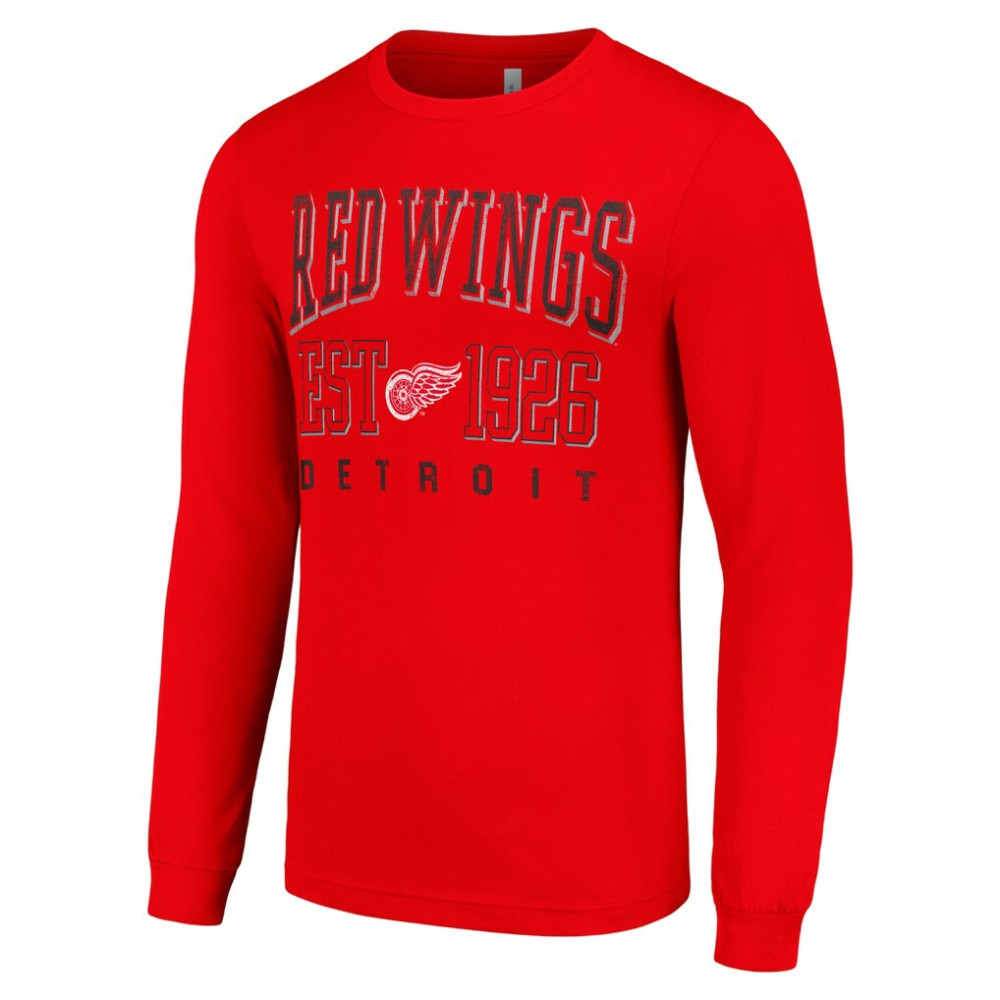 Detroit Red Wings Starter Retro Graphic Long Sleeve Crew T-Shirt