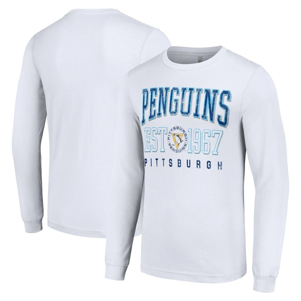 Pittsburgh Penguins Starter Retro Graphic Long Sleeve Crew T-Shirt