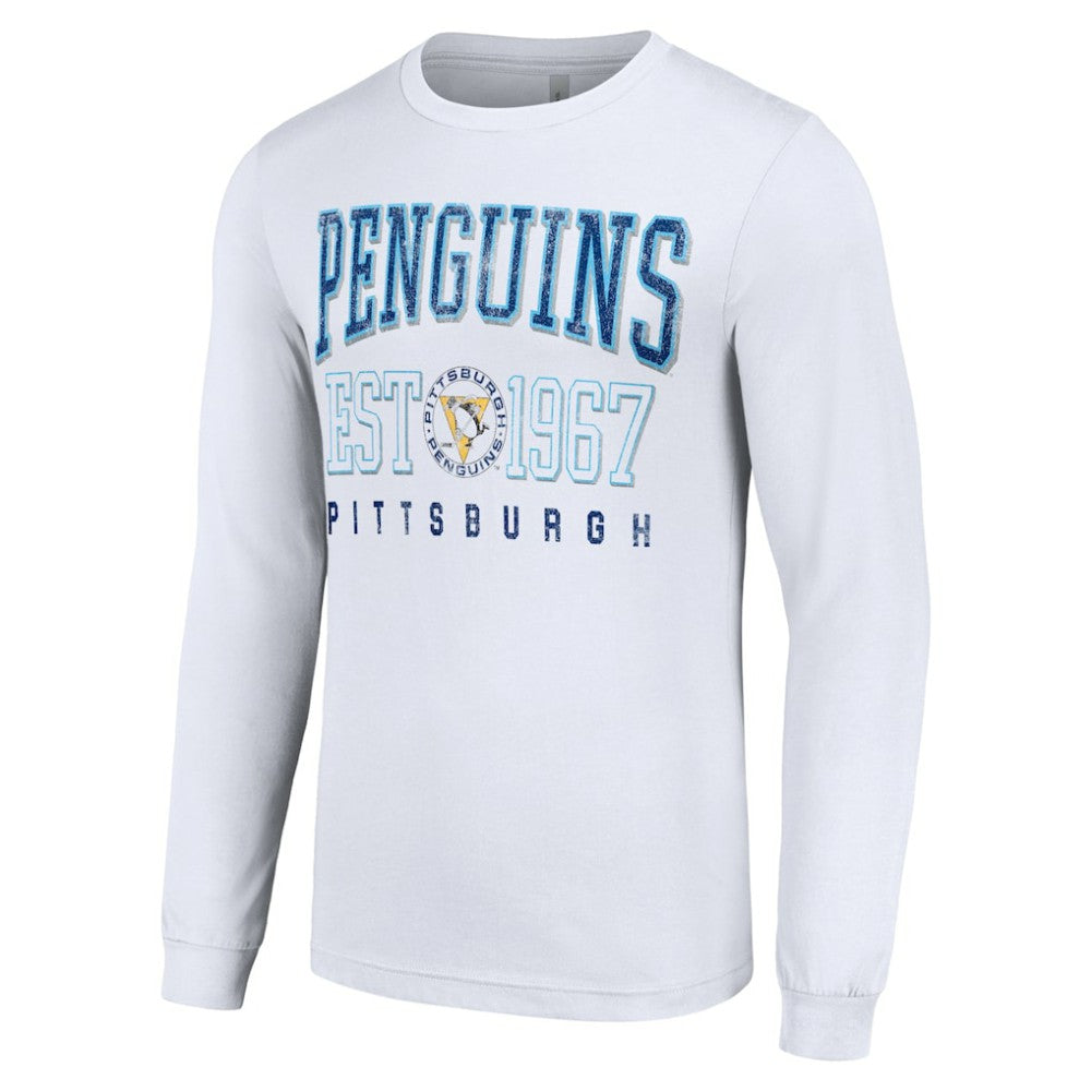 Pittsburgh Penguins Starter Retro Graphic Long Sleeve Crew T-Shirt