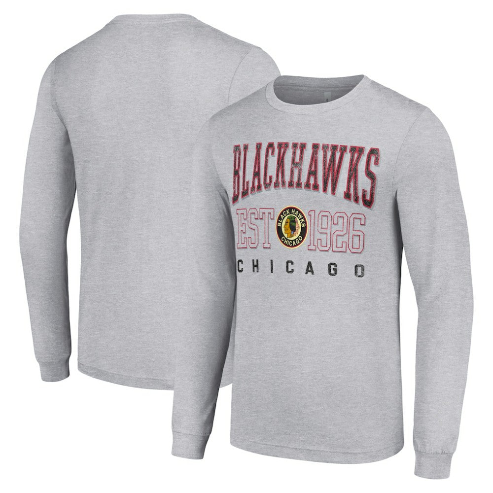 Chicago Blackhawks Starter Retro Graphic Long Sleeve Crew T-Shirt