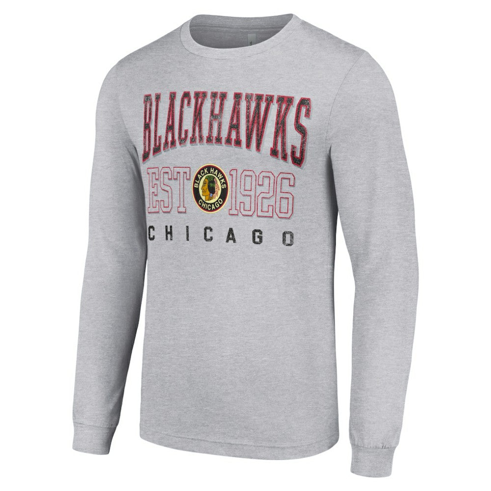 Chicago Blackhawks Starter Retro Graphic Long Sleeve Crew T-Shirt