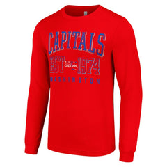 Washington Capitals Starter Retro Graphic Long Sleeve Crew T-Shirt