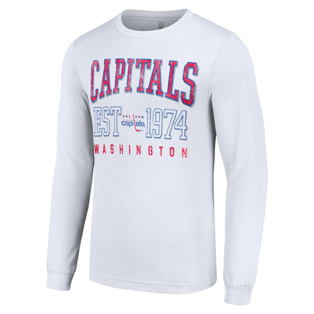 Washington Capitals Starter Retro Graphic Long Sleeve Crew T-Shirt
