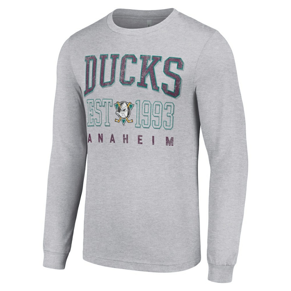 Anaheim Ducks Starter Retro Graphic Long Sleeve Crew T-Shirt
