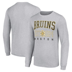 Boston Bruins Starter Retro Graphic Long Sleeve Crew T-Shirt