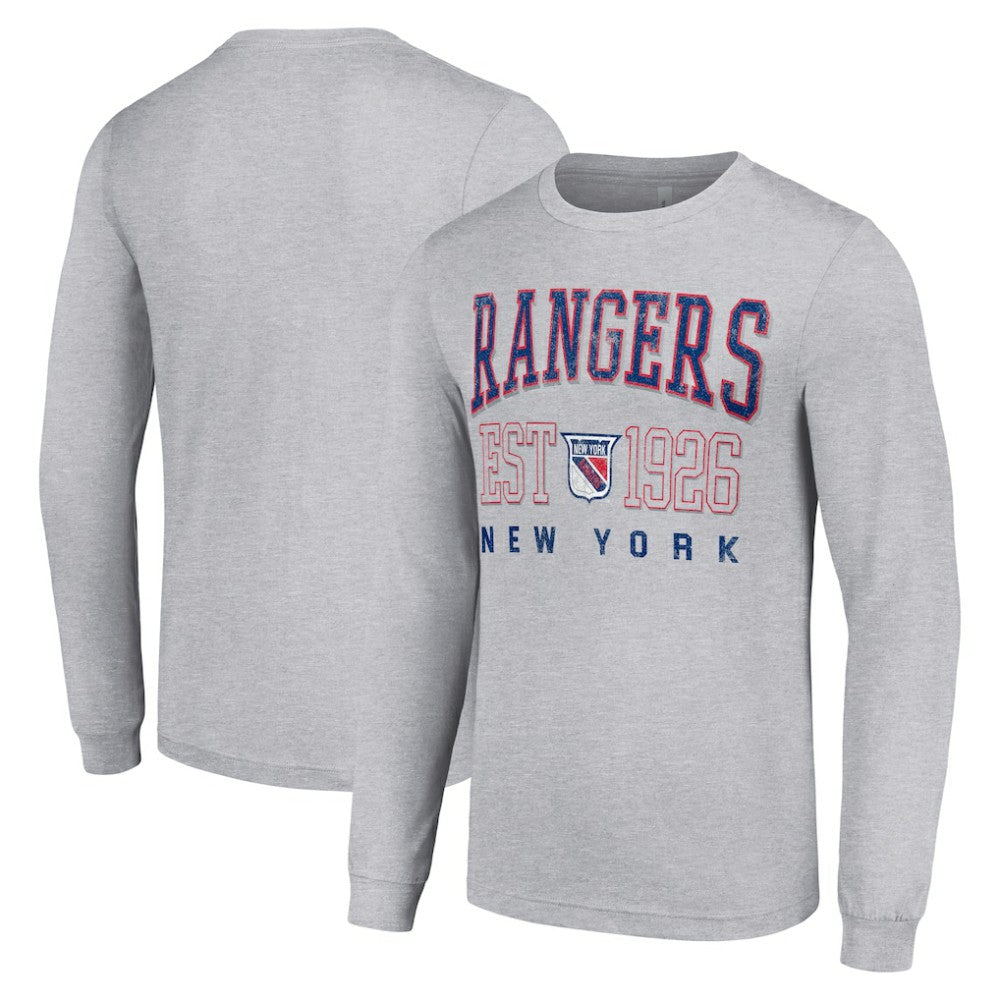 New York Rangers Starter Retro Graphic Long Sleeve Crew T-Shirt