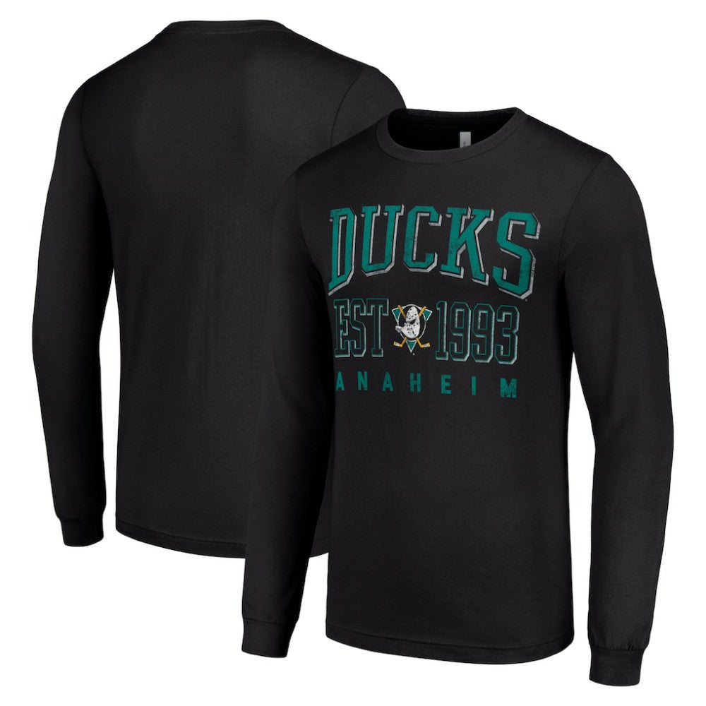 Anaheim Ducks Starter Retro Graphic Long Sleeve Crew T-Shirt