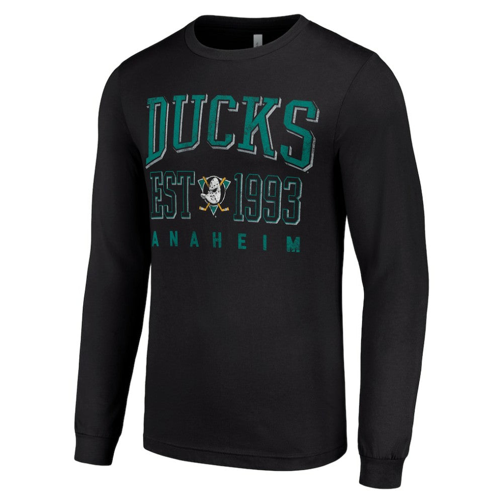 Anaheim Ducks Starter Retro Graphic Long Sleeve Crew T-Shirt
