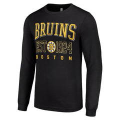 Boston Bruins Starter Retro Graphic Long Sleeve Crew T-Shirt