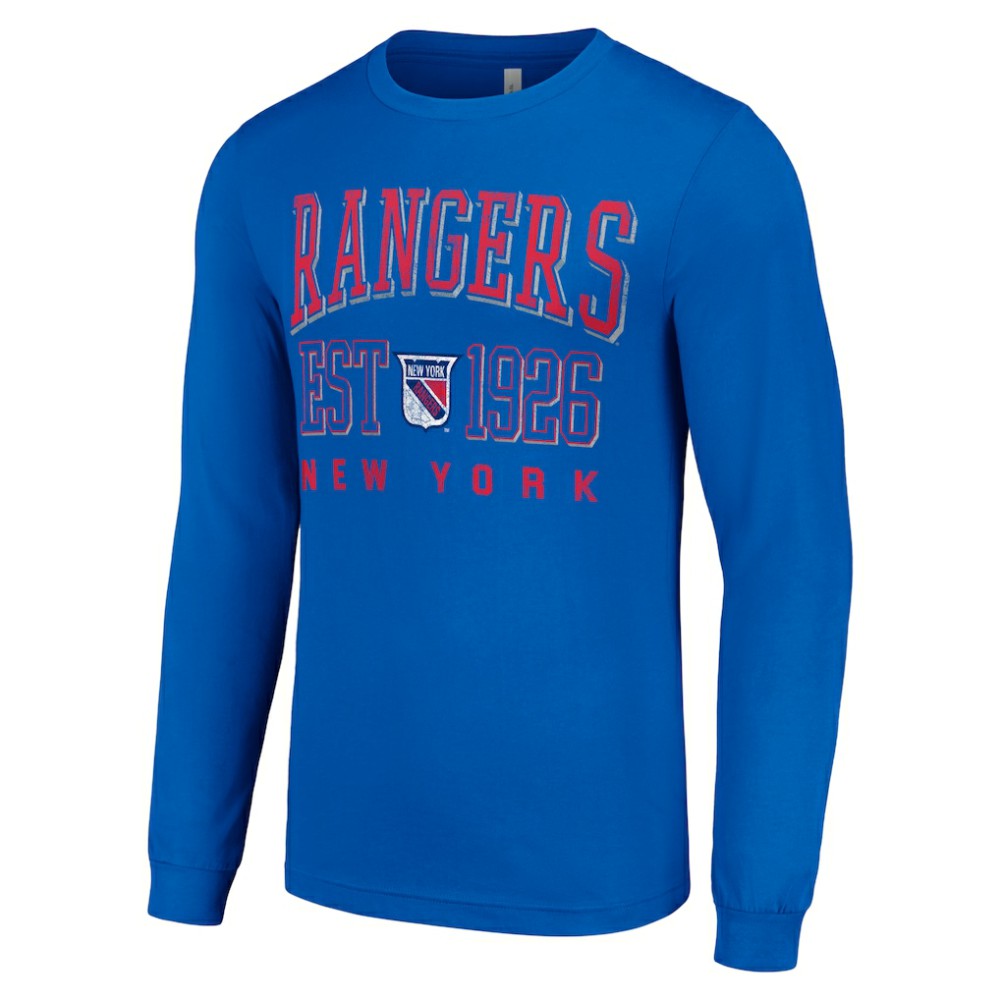 New York Rangers Starter Retro Graphic Long Sleeve Crew T-Shirt